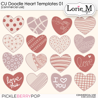 CU Doodle Heart Templates 01