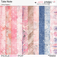 Take Note - Artsy Papers - by Neia Scraps 