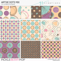 Artsie Dots Mix 1 Patterns (CU)