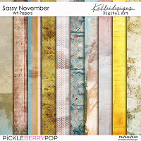 Sassy November Art Papers