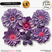 Flowers VOL33 - CU - by Neia Scraps