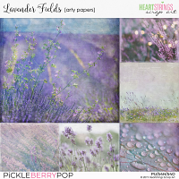 Lavender Fields Arty Papers {Heartstrings Scrap Art}