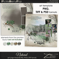 Natural~ art page template 1 by Tiramisu design 