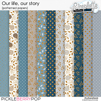 Our life, our story (patterned papers) by Simplette