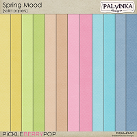 Spring Moon Solid Papers