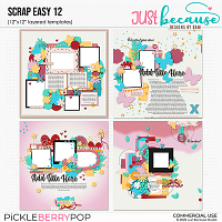 Scrap Easy 12 Templates by JB Studio