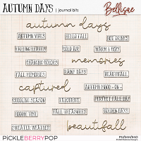 AUTUMN DAYS | journal bits by Bellisae