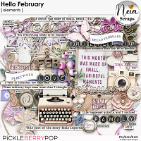 Hello February - Elements - by Neia Scraps