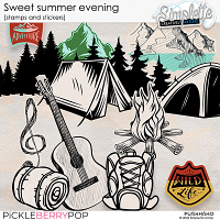 Sweet Summer Evening (stamps and stickers) by Simplette