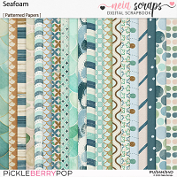 Seafoam - Patterned Papers - by Neia Scraps