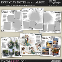 Everyday Notes January No.8 ~ Templates 