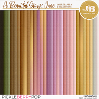 A Beautiful Story: June Ombré Papers & Cardstocks by JB Studio