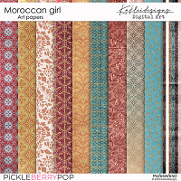 Moroccan Girl Art Papers