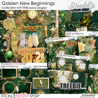 Golden New Beginnings (collection with FREE quick pages) by Simplette