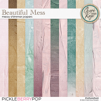 Beautiful Mess Messy Shimmer Papers