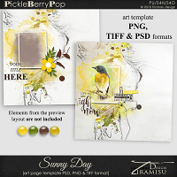 Sunny Day ~ art page template 1 by Tiramisu design 