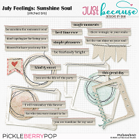 July Feelings: Sunshine Soul Stitched Bits by JB Studio