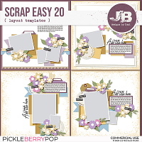 {CU} Scrap Easy 20 Templates by JB Studio