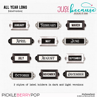 All Year Long {Label Holders} by JB Studio