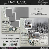 Cozy Days ~ art  template 1 by TirAmisu design  