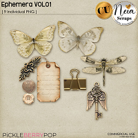 Ephemera VOL 01 - CU - by Neia Scraps