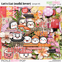 Let's Eat {sushi lover} Page Kit