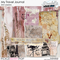 My Travel Journal (torn papers) by Simplette