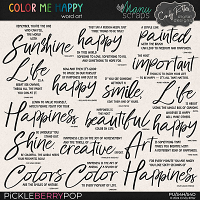 Color Me Happy [Word Art] by Cindy Ritter Designs & Manu Scraps