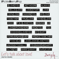 LET'S TALK ABOUT LOVE | dymo labels by Bellisae Designs