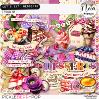 Let's Eat: Desserts - Page Kit - by Neia Scraps