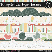 Pineapple Kiss Paper Borders