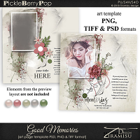 Good Memories~ art page template 1 by Tiramisu design 