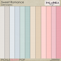 Sweet Romance Solid Papers