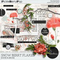 Snow berry flakes - words & pieces