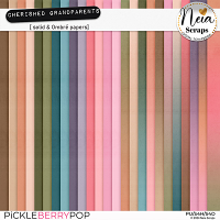 Cherished Grandparents - Solid & Ombré Papers - by Neia Scraps