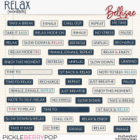 RELAX | wordbits by Bellisae