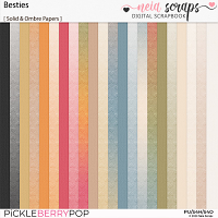 Besties - Solid & Ombre Papers - by Neia Scraps