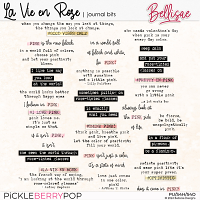 LA VIE EN ROSE | journal bits by Bellisae