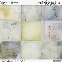 Signs of Spring Papers by et designs