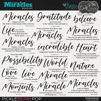 Everyday Miracles [Word Art] by Cindy Ritter & Manu Scraps