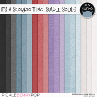 It's a Scorpio Thing: Simple Solids