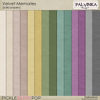 Velvet Memories Solid Papers