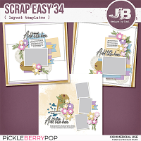{CU} Scrap Easy 34 Templates by JB Studio