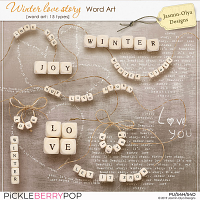 Winter Love Story - Word Art (Jasmin-Olya Designs)