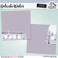 Delicate Winter: Template Mini 3