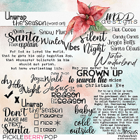 Unwrap The Season - Word Art