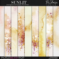 Sunlit ~ artistic background papers by Tiramisu design 