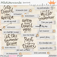 MEDITERRANEE WORD ART