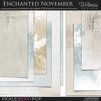 Enchanted November ~ solid papers