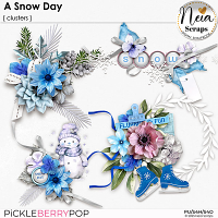 A Snow Day - Clusters - by Neia Scraps